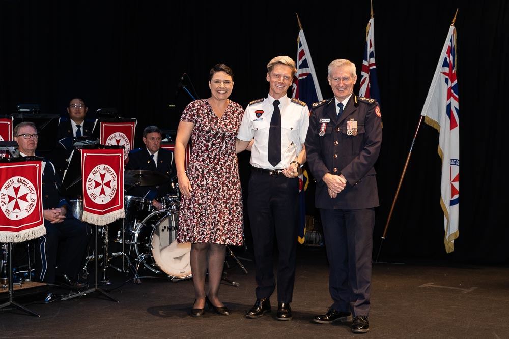 Vanessa Tomic, G&C Mutual Bank, Jordan Rosser, Employee of the Year, and Dr Dominic Morgan ASM