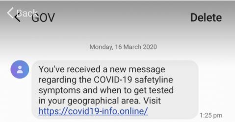 coronavirus scam